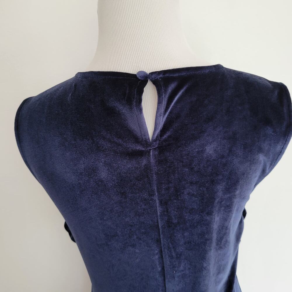 House of Harlow Velvet Old Hollywood Dress Fairy Grunge Rich Blue Women Medium - Picture 8 of 14